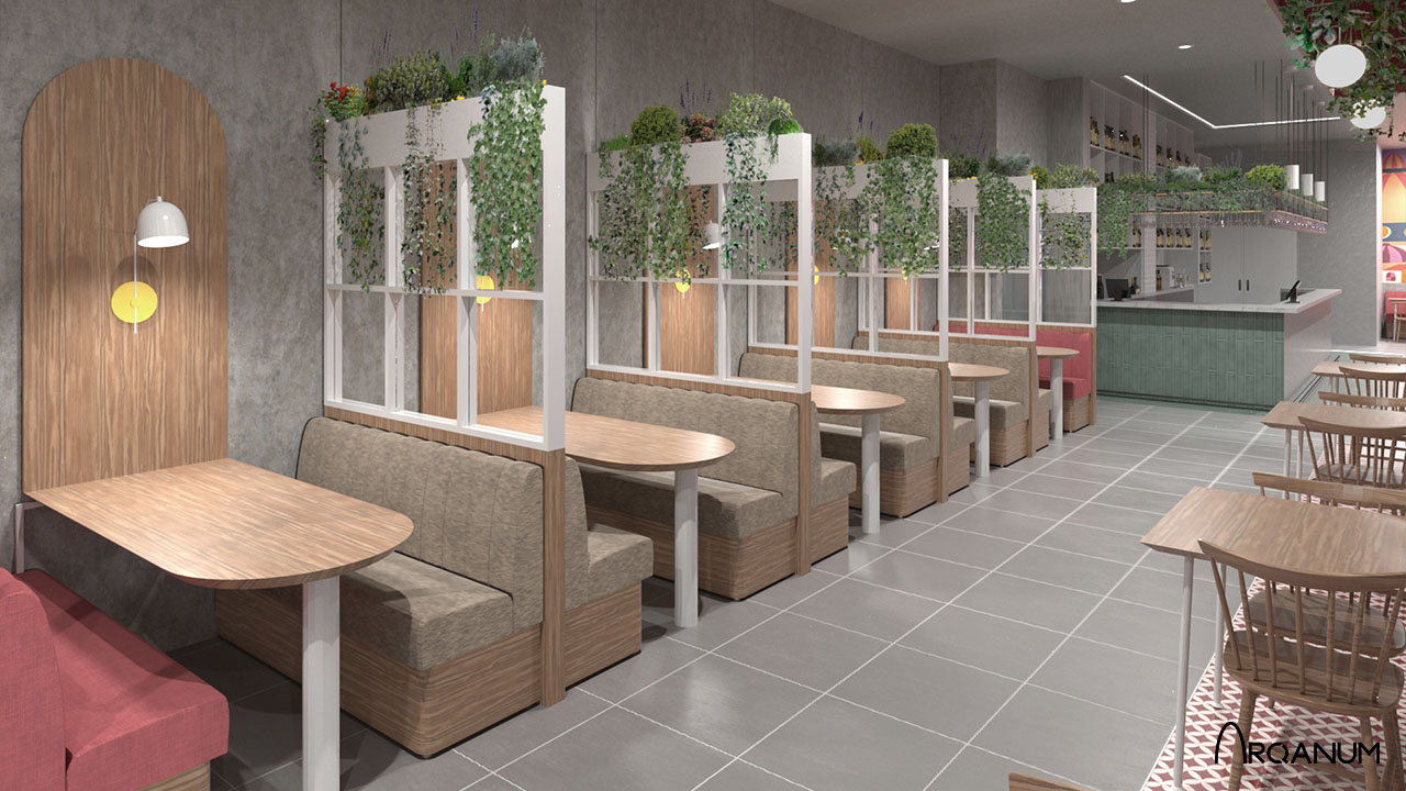 Restaurantes Archies, salón